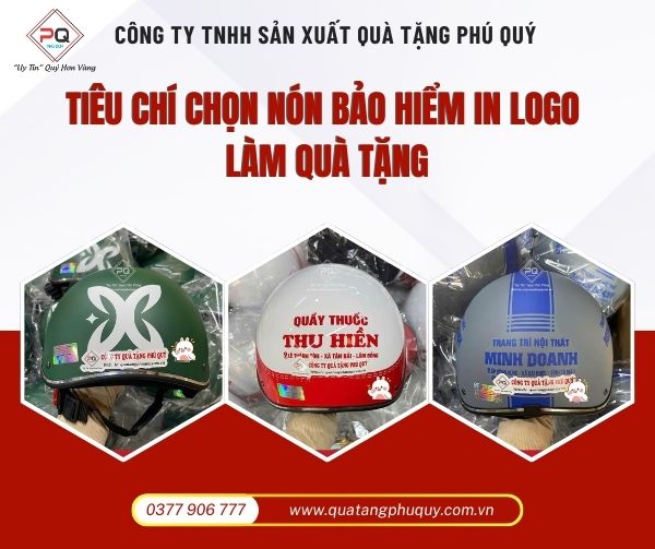 Tiêu chí chọn nón bảo hiểm làm quà tặng