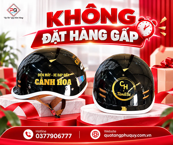 Chủ động kế hoạch đặt mũ bảo hiểm in logo để tiết kiệm chi phí