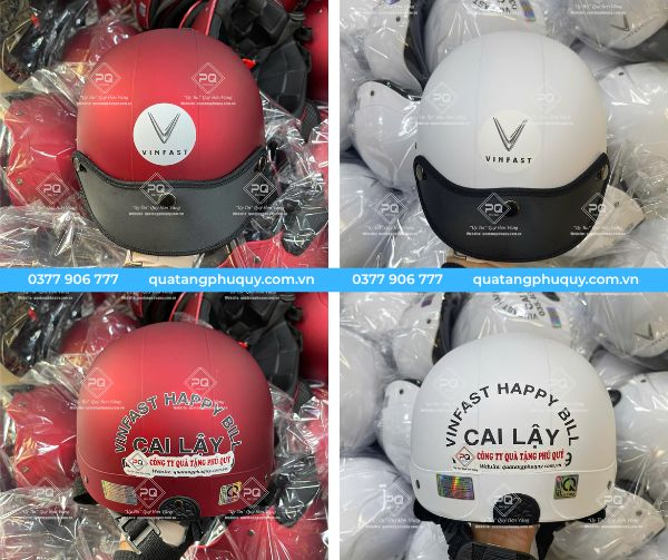 Mũ bảo hiểm Vinfast Happy Bill Cai Lậy - Mẫu nón sơn