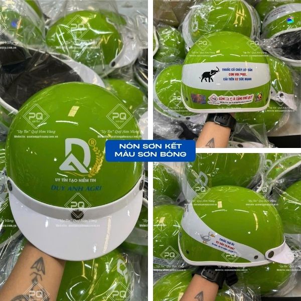 Mẫu 13: Nón sơn kết màu sơn bóng