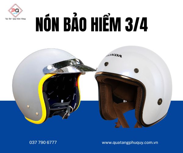 Mẫu 18: Nón bảo hiểm 3/4