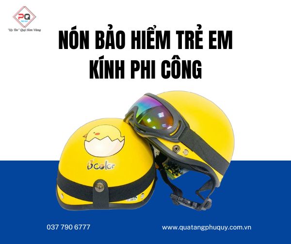 Mẫu 20: Nón bảo hiểm trẻ em kính phi công