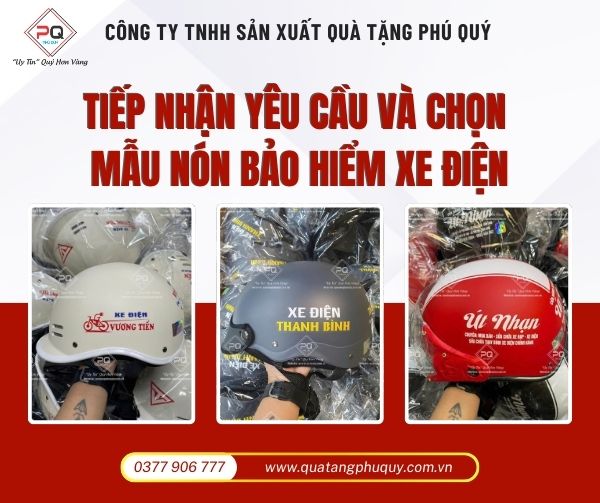 Tiếp nhận yêu cầu và chọn mẫu nón phù hợp