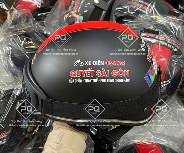 Quà Tặng Phú Quý - Xưởng in mũ bảo hiểm xe điện giá tốt, chất lượng