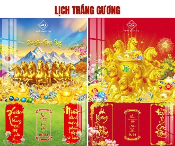 Lịch tráng gương Mã đáo thành công