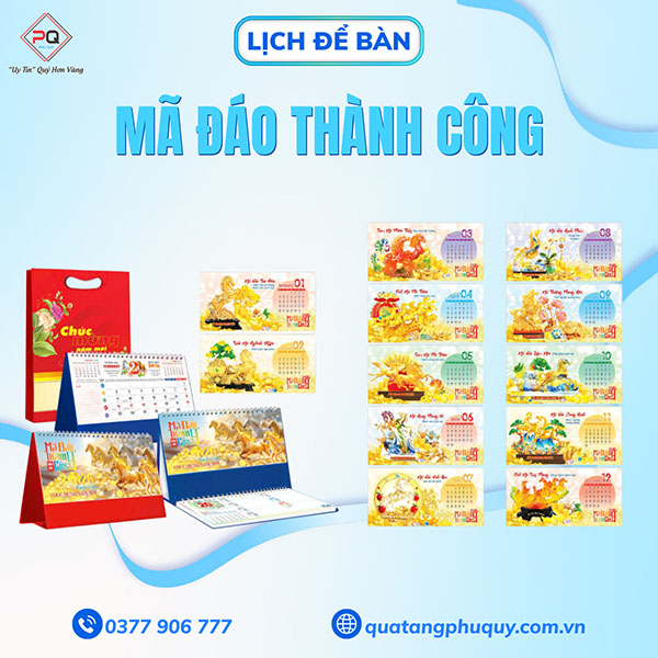 Quà Tặng Phú Quý - Địa chỉ in lịch tết đẹp, giá rẻ