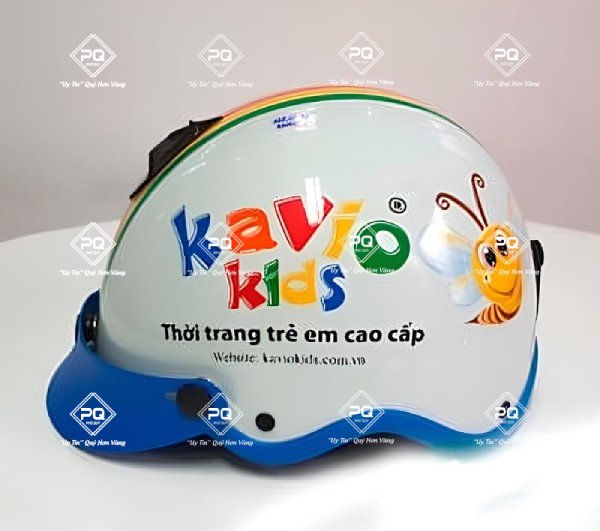 Nón bảo hiểm in logo trẻ em