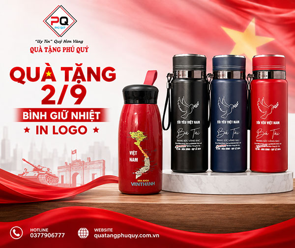 Bình giữ nhiệt in logo làm quà tặng doanh nghiệp Bình giữ nhiệt in logo làm quà tặng doanh nghiệp