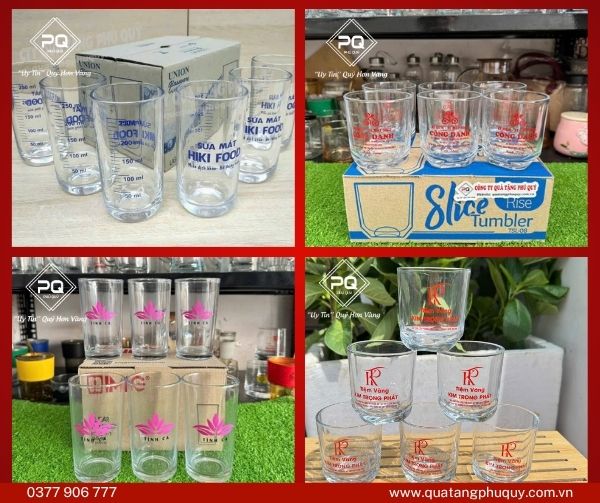 Mẫu ly thuỷ tinh in logo làm quà tặng Mẫu ly thuỷ tinh in logo làm quà tặng