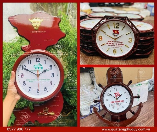Quà tặng doanh nghiệp 30/4 - Đồng hồ treo tường in logo Quà tặng doanh nghiệp 30/4 - Đồng hồ treo tường in logo
