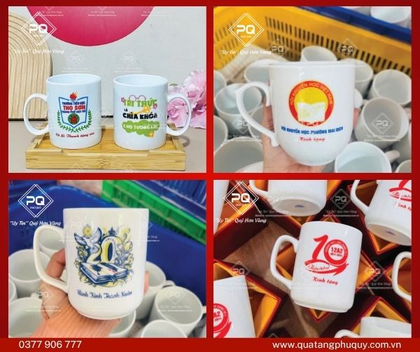 Ly sứ in logo làm quà tặng Ly sứ in logo làm quà tặng