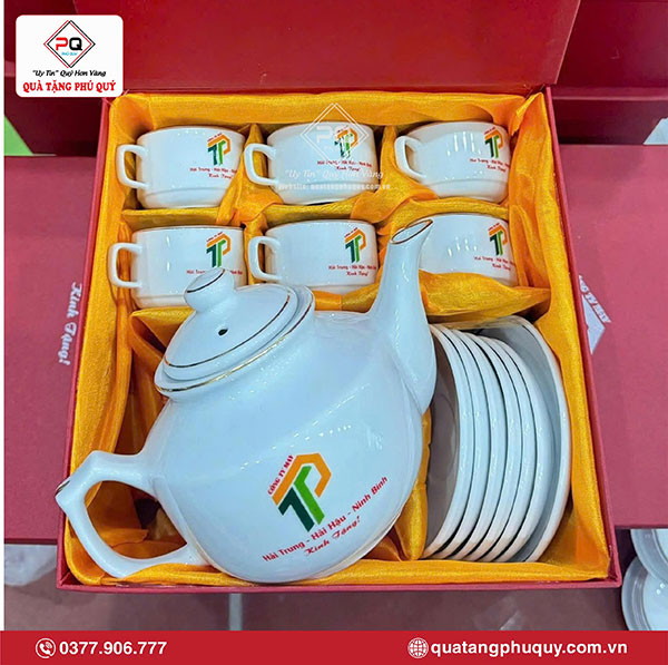 Bộ bình tách trà in logo doanh nghiệp Bộ bình tách trà in logo doanh nghiệp