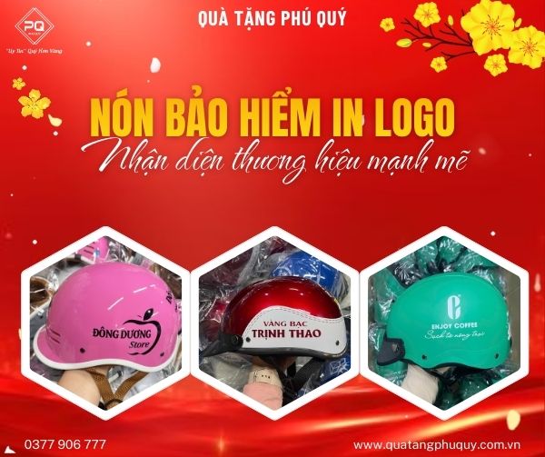 Nón bảo hiểm in logo – Nhận diện thương hiệu mạnh mẽ Nón bảo hiểm in logo – Nhận diện thương hiệu mạnh mẽ