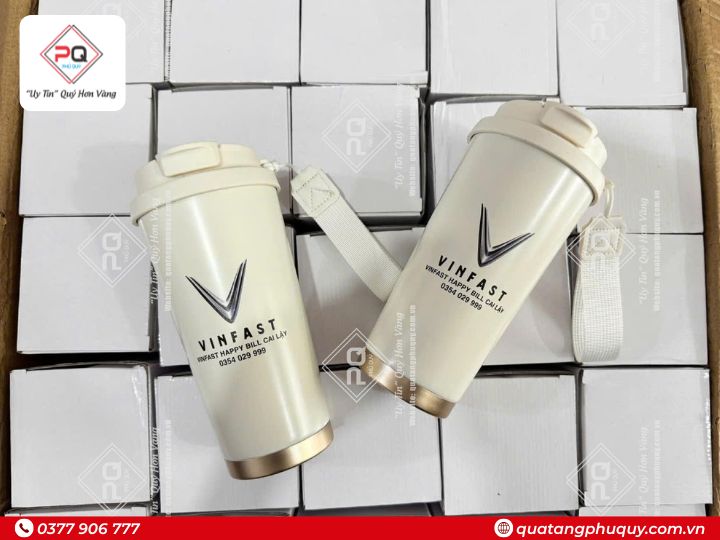 Bình giữ nhiệt in logo Vinfast