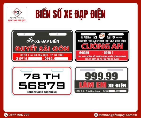 Biển số xe đạp điện - Giải pháp tăng nhận diện thương hiệu hiệu quả Biển số xe đạp điện - Giải pháp tăng nhận diện thương hiệu hiệu quả