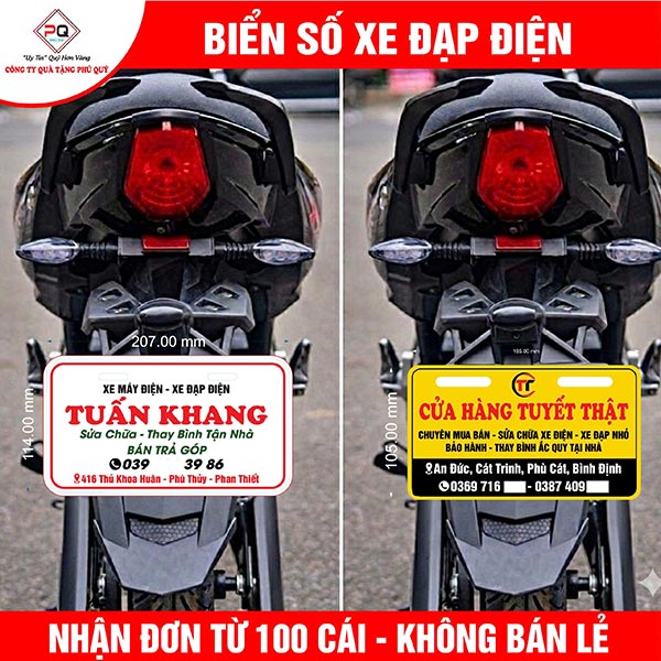 Quà Tặng Phú Quý - Địa chỉ sản xuất biển số xe đạp điện uy tín Quà Tặng Phú Quý - Địa chỉ sản xuất biển số xe đạp điện uy tín