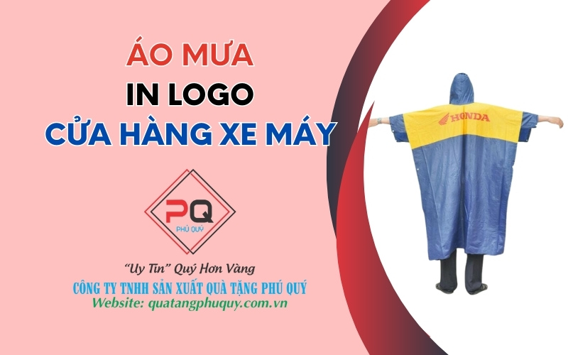 lợi ích của áo mưa in logo cửa hàng xe máy trong việc quảng bá thương hiệu