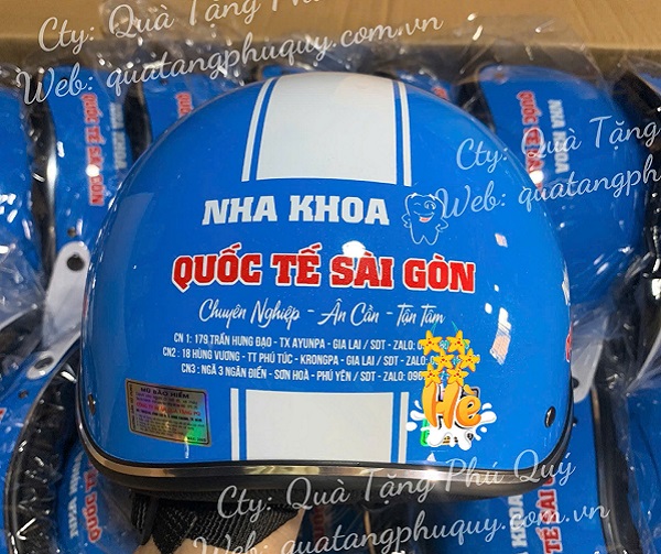 Mũ bảo hiểm in logo