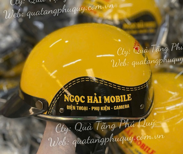 Mũ bảo hiểm in logo
