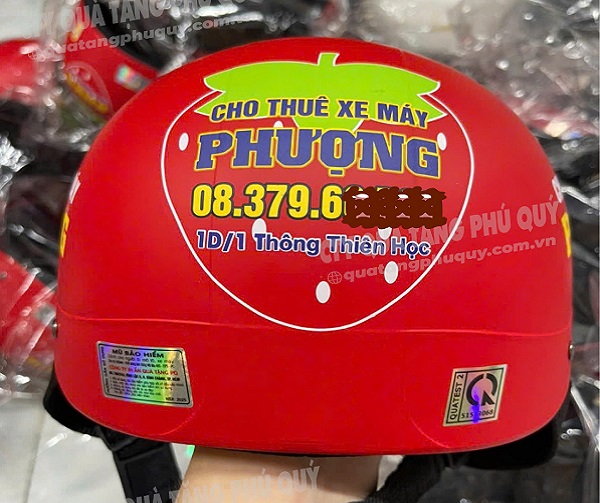 Nón bảo hiểm in logo