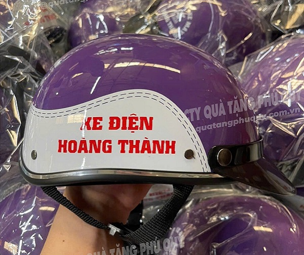 Nón bảo hiểm in logo