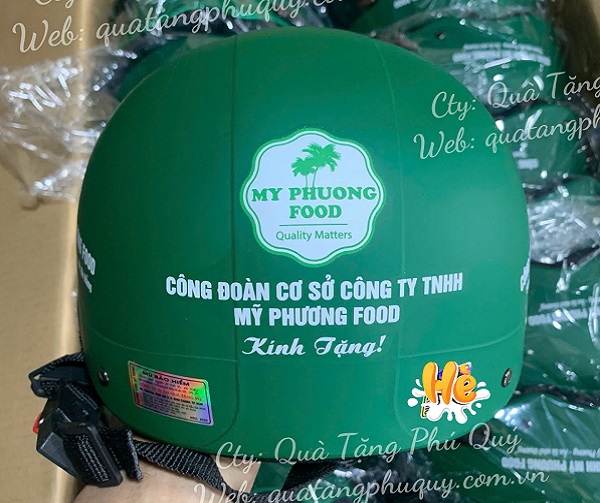 Nón bảo hiểm in logo