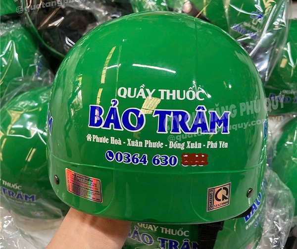 Nón bảo hiểm in logo chất lượng tại Phú Quý