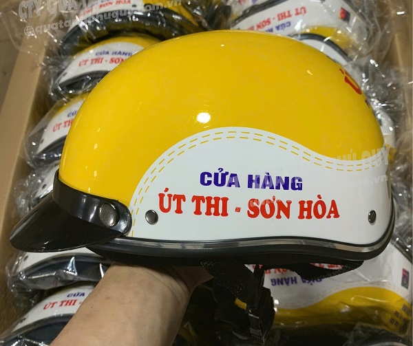 Nón bảo hiểm in logo làm quà tặng cho doanh nghiệp tại Tây Ninh