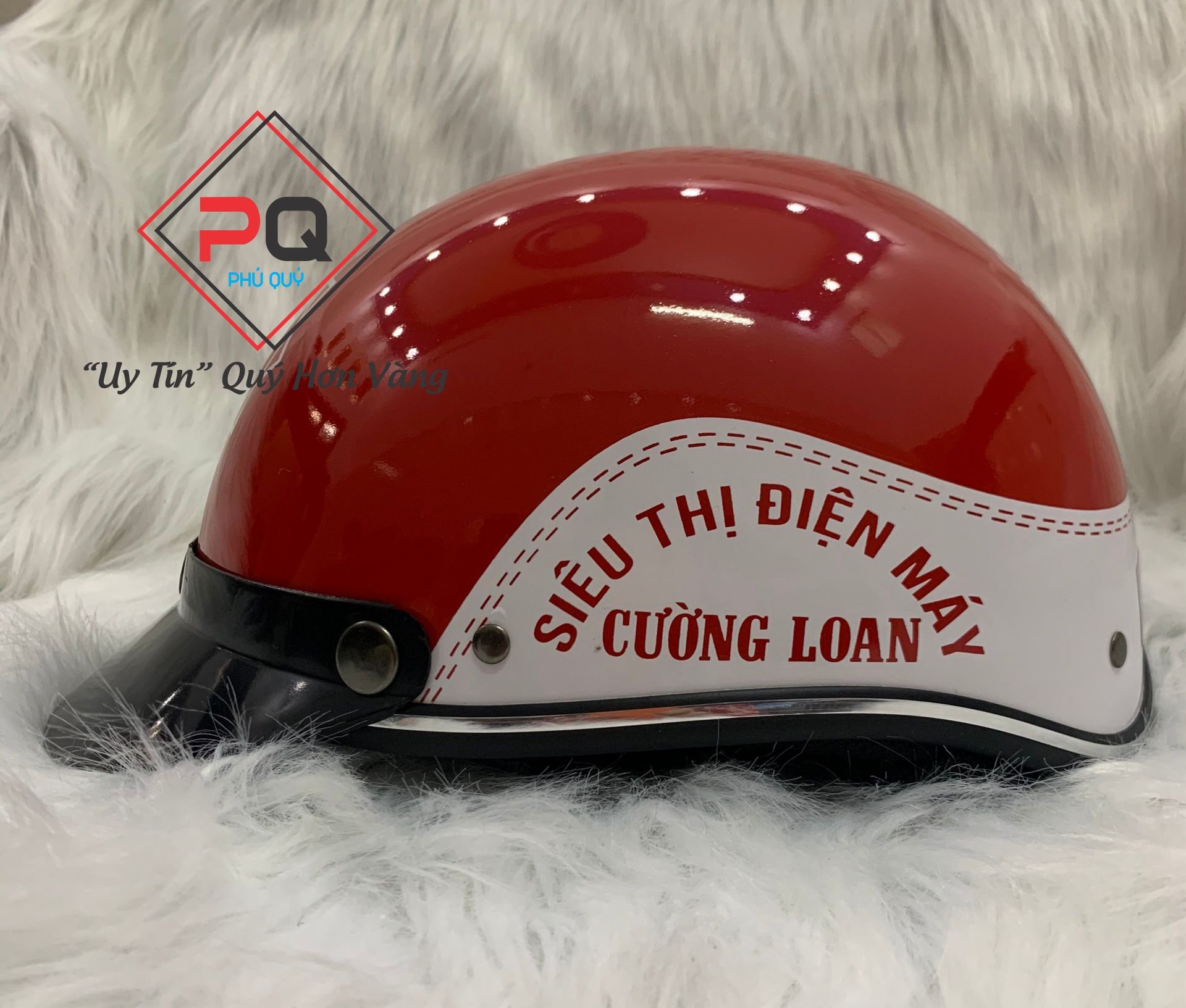 in logo nón bảo hiểm quảng cáo