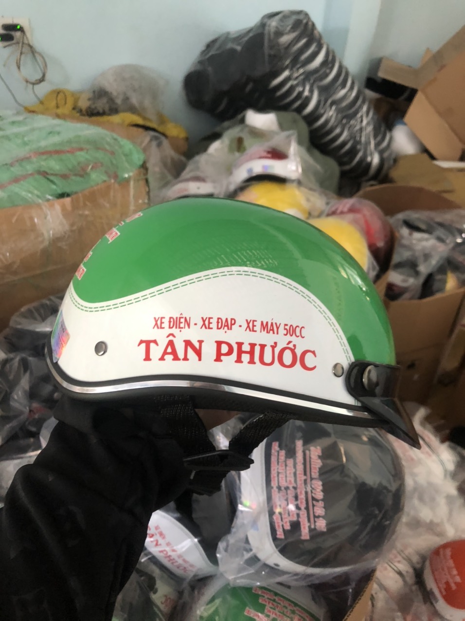 mũ bảo hiểm in logo tại thái bình