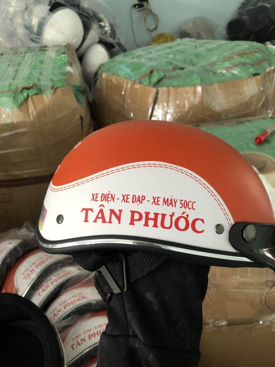 mũ bảo hiểm in logo tại thái bình