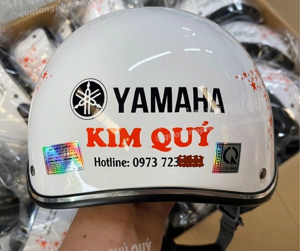 Nón bảo hiểm in logo chất lượng đạt chuẩn tại Phú Quý