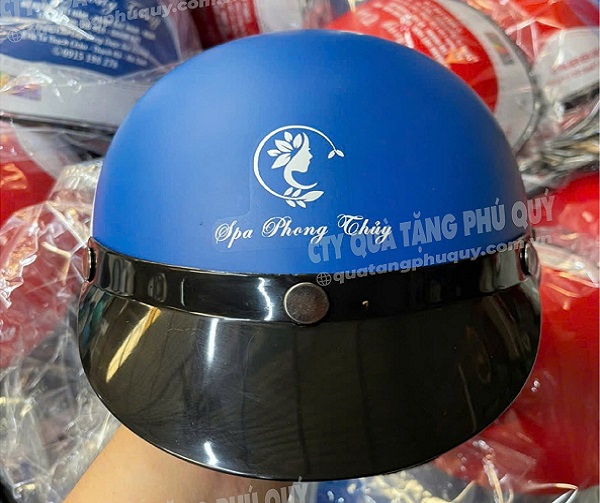 Nón bảo hiểm in logo đẹp nửa đầu đẹp
