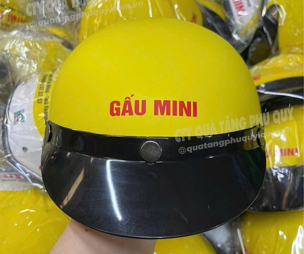 Nón bảo hiểm in logo chất lượng cho doanh nghiệp