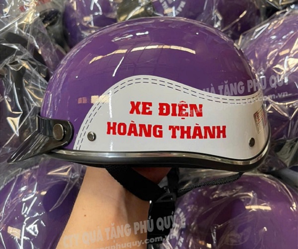 Nón bảo hiểm in logo đẹp cho doanh nghiệp
